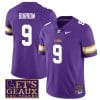 Lsu Tigers Joe Burrow Jersey #9 College Football Let's Geaux Patch Stitched Purple 4 Lsu Tigers Joe Burrow Jersey #9 College Football Let's Geaux Patch Stitched Purple