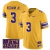 Lsu Tigers Odell Beckham Jr Jersey #3 College Football Let's Geaux Patch Stitched Yellow 5 Lsu Tigers Odell Beckham Jr Jersey #3 College Football Let's Geaux Patch Stitched Yellow