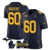 Michigan Wolverines Drake Nugent Jersey #60 Special College Football 2023 Stitched Navy
