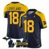 Michigan Wolverines Colston Loveland Jersey #18 Special College Football 2023 Stitched Navy Alternate