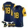 Michigan Wolverines Colston Loveland Jersey #18 Special College Football 2023 Stitched Maize Sleeves