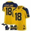 Michigan Wolverines Colston Loveland Jersey #18 Special College Football 2023 Stitched Maize Alternate