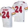Maryland Terrapins Roman Hemby Jersey #24 College Football Game Throwback 2023 White