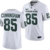 Michigan State Spartans BJ Cunningham Jersey #85 College Football Game 2023 White 7 Michigan State Spartans BJ Cunningham Jersey #85 College Football Game 2023 White