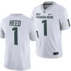 Michigan State Spartans Jayden Reed Jersey #1 College Football Game 2023 White