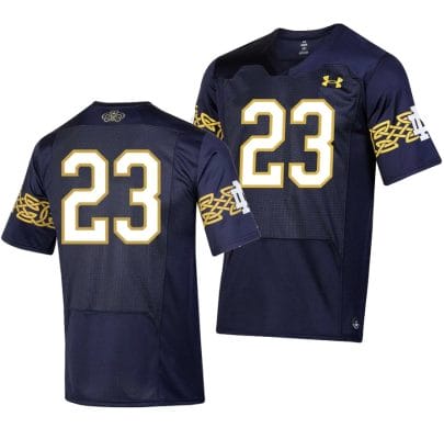 Notre Dame Jersey #23 College Football 2023 Aer Lingus Classic Navy