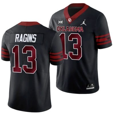 Oklahoma Sooners Zion Ragins Jersey #13 Alternate Game Anthracite Football 8 Oklahoma Sooners Zion Ragins Jersey #13 Alternate Game Anthracite Football