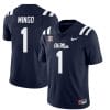 Ole Miss Rebels Jonathan Mingo Jersey #1 College Football All Stitched Navy