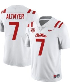 Ole Miss Rebels Luke Altmyer Jersey #7 College Football All Stitched White