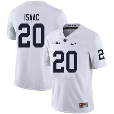 Penn State Adisa Isaac Jersey #20 College Football Game White With Name
