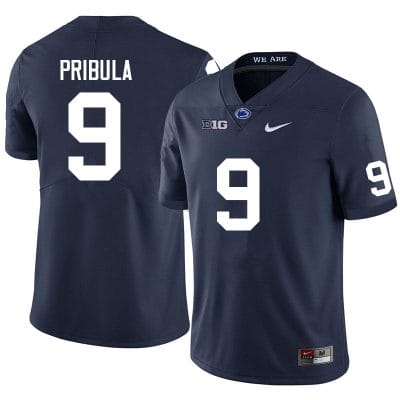 Penn State Beau Pribula Jersey #9 College Football Game Navy With Name