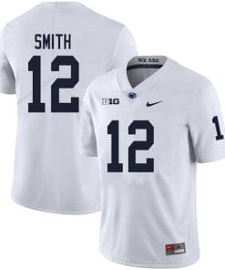 Penn State Brandon Smith Jersey #12 College Football Game White With Name