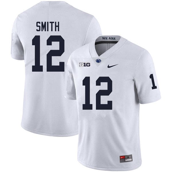 Penn State Brandon Smith Jersey #12 College Football Game White With Name 1 Penn State Brandon Smith Jersey #12 College Football Game White With Name