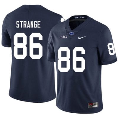Penn State Brenton Strange Jersey #86 College Football Game Navy With Name