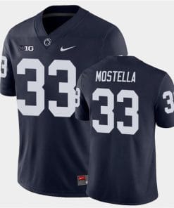 Penn State Bryce Mostell Jersey #33 College Football Game Navy With Name