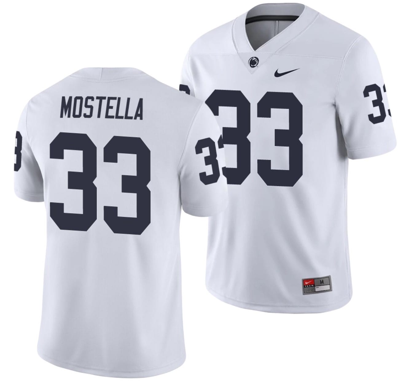 Penn State Bryce Mostell Jersey #33 College Football Game White With Name 1 Penn State Bryce Mostell Jersey #33 College Football Game White With Name