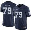 Penn State Caedan Wallace Jersey #79 College Football Game Navy With Name