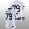 Penn State Caedan Wallace Jersey #79 College Football Game White No Name 7 Penn State Caedan Wallace Jersey #79 College Football Game White No Name
