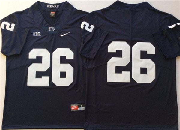 Penn State Caziah Holmes Jersey #26 College Football Game Navy No Name 1 Penn State Caziah Holmes Jersey #26 College Football Game Navy No Name
