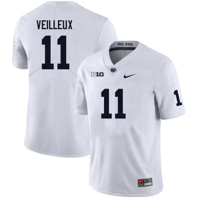 Penn State Christian Veilleux Jersey #11 College Football Game White With Name