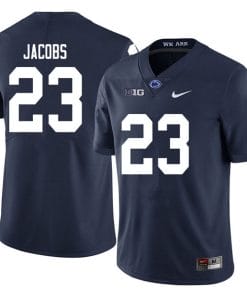 Penn State Curtis Jacobs Jersey #23 College Football Game Navy With Name