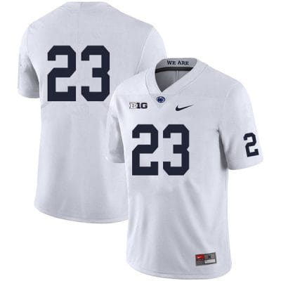 Penn State Curtis Jacobs Jersey #23 College Football Game White No Name