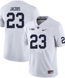 Penn State Curtis Jacobs Jersey #23 College Football Game White With Name