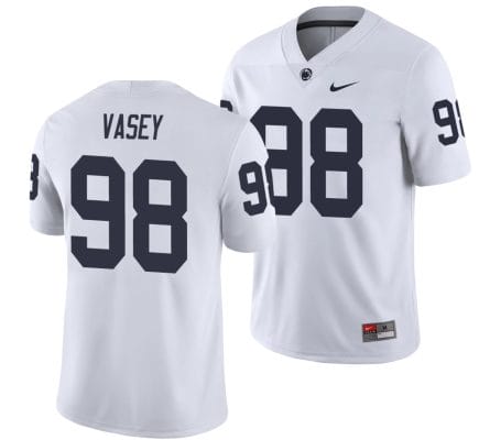 Penn State Dan Vasey Jersey #98 College Football Game Navy With Name