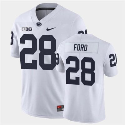 Penn State Devyn Ford Jersey #28 College Football Game White With Name
