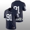 Penn State Dvon Ellies Jersey #91 College Football Game Navy No Name 7 Penn State Dvon Ellies Jersey #91 College Football Game Navy No Name