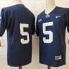 Penn State Jahan Dotson Jersey #5 College Football Game Navy No Name