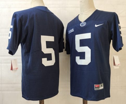 Penn State Jahan Dotson Jersey #5 College Football Game Navy No Name 10 Penn State Jahan Dotson Jersey #5 College Football Game Navy No Name