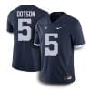 Penn State Jahan Dotson Jersey #5 College Football Game Navy Retro With Name 6 Penn State Jahan Dotson Jersey #5 College Football Game Navy Retro With Name