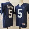 Penn State Jahan Dotson Jersey #5 College Football Game Navy With Name 7 Penn State Jahan Dotson Jersey #5 College Football Game Navy With Name