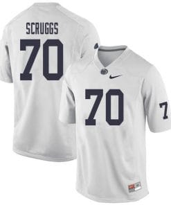 Penn State Juice Scruggs Jersey #70 College Football Game White With Name