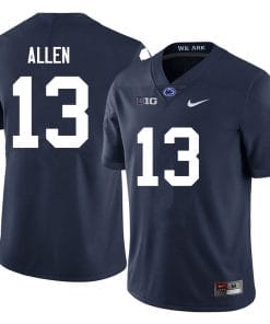 Penn State Kaytron Allen Jersey #13 College Football Game Navy With Name