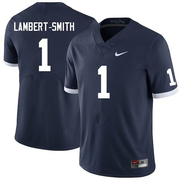 Penn State KeAndre Lambert Smith Jersey #1 College Football Game Navy Retro With Name 1 Penn State KeAndre Lambert Smith Jersey #1 College Football Game Navy Retro With Name
