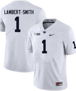 Penn State KeAndre Lambert Smith Jersey #1 College Football Game White With Name