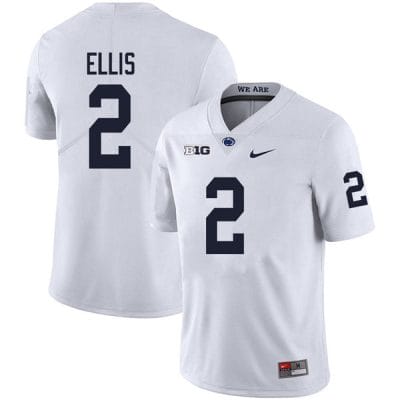 Penn State Keaton Ellis Jersey #2 College Football Game White With Name