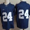 Penn State Keyvone Lee Jersey #24 College Football Game Navy No Name
