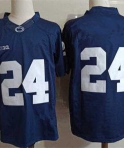 Penn State Keyvone Lee Jersey #24 College Football Game Navy No Name