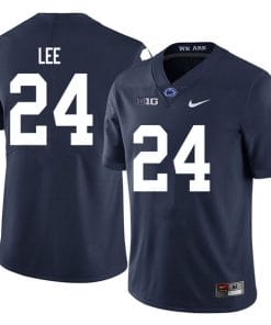 Penn State Keyvone Lee Jersey #24 College Football Game Navy With Name