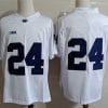 Penn State Keyvone Lee Jersey #24 College Football Game White No Name