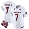 Texas A&M Aggies Moose Muhammad III Jersey #7 Vapor Limited College Football White