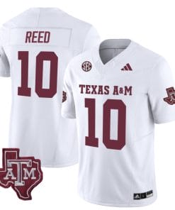 Texas A&M Aggies Marcel Reed Jersey #10 Vapor Limited College Football White