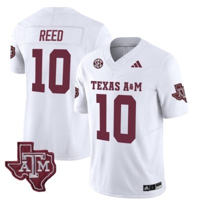 Texas A&M Aggies Marcel Reed Jersey #10 Vapor Limited College Football White