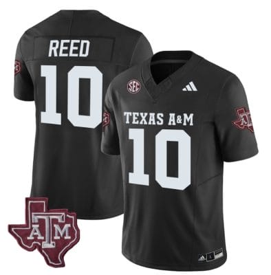 Texas A&M Aggies Marcel Reed Jersey #10 Vapor Limited College Football Black