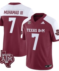 Texas A&M Aggies Moose Muhammad III Jersey #7 Vapor Limited College Football Alternate