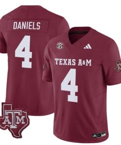 Texas A&M Aggies Amari Daniels Jersey #4 Vapor Limited College Football Maroon