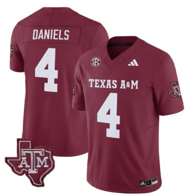 Texas A&M Aggies Amari Daniels Jersey #4 Vapor Limited College Football Maroon 10 Texas A&M Aggies Amari Daniels Jersey #4 Vapor Limited College Football Maroon
